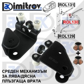 Ролков среден механизъм плъзгаща врата Dacia Dokker